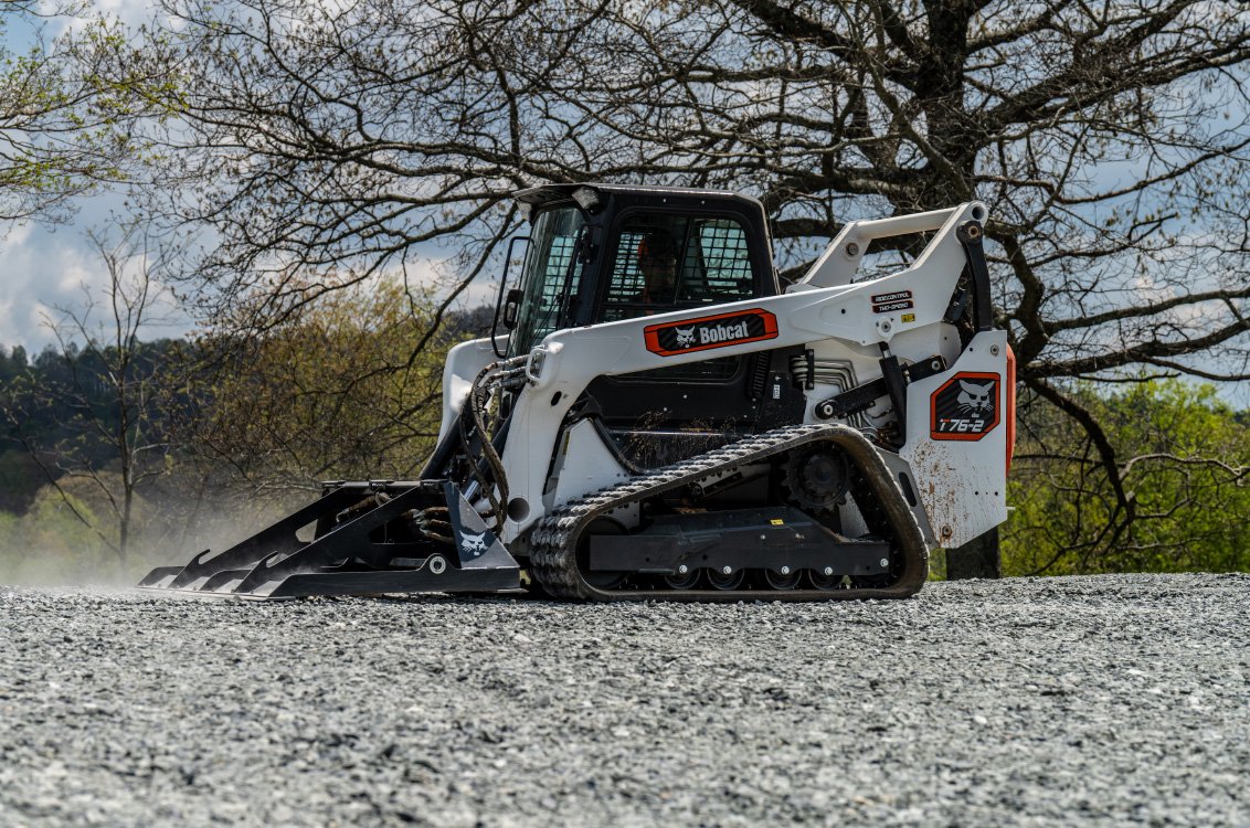 Bobcat T76-2 Compact Track Loader land planing