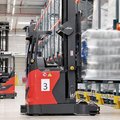 Linde R-MATIC Automated Reach Truck in warehouse