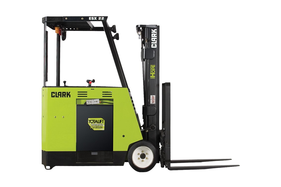 CLARK ESX 22 Electric Stand-Up Cushion Forklift  CLARK ESX 22 Electric Stand-Up Cushion Forklift