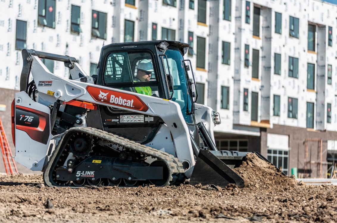 Bobcat T76 Compact Track Loader on construction site