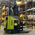 Clark NPX 20 Electric Narrow Aisle Forklift in a warehouse