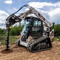 Bobcat T66-2 Compact Track Loader drilling