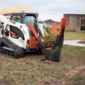 Bobcat Tree Spade on a Compact Track Loader
