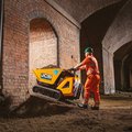 JCB HTD-5E Electric Site Dumpster hauling dirt