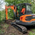 DEVELON DX63-7 Mini Excavator digging