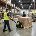 Clark WPL 25 Electric Pallet Truck in a warehouse