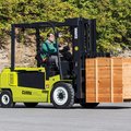Clark GEX40 Electric Rider Pneumatic Forklift moving heavy freight