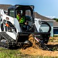 Bobcat T595 Compact Track Loader trenching