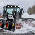 Bobcat UW56 Toolcat with a snow blower