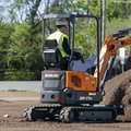 DEVELON DX17Z-7 Mini Excavator digging dirt