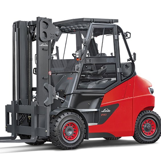 Linde E70 Pneumatic Electric Rider Forklift 