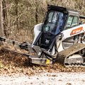 Bobcat T86 Compact Track Loader with brush cutter attachment