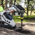 Bobcat MT120 Mini Track Loader drilling