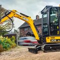 JCB 19C-1 Mini Excavator drilling