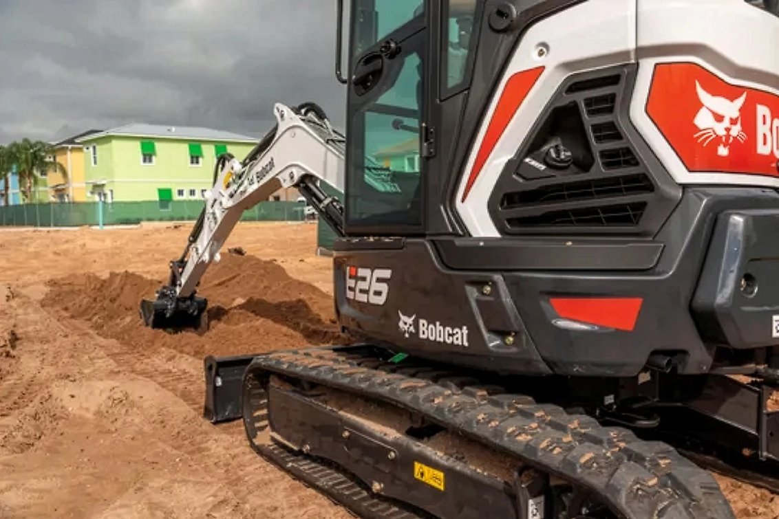Bobcat E26 Mini Excavator digging