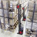 Linde R17X Electric Narrow Aisle Reach Truck in a warehouse