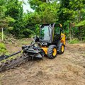 JCB 300 Skid Steer Loader with Trencher attachment