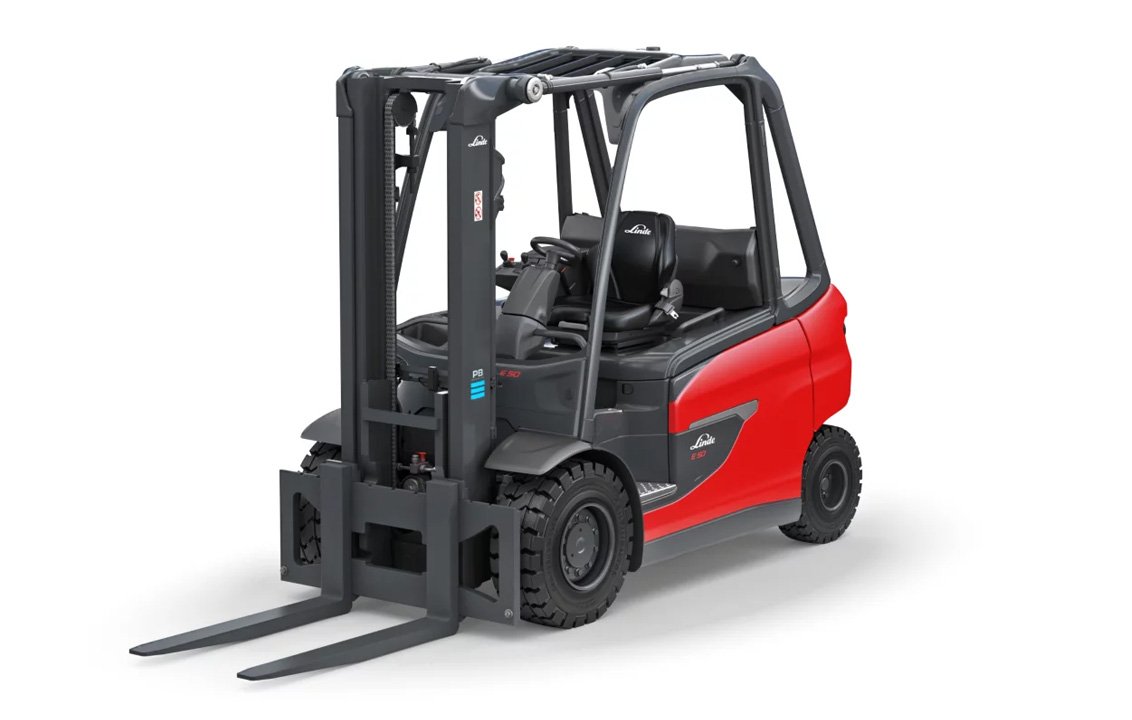 Linde E40 Pneumatic Electric Rider Forklift  Linde E40 Pneumatic Electric Rider Forklift