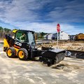 JCB 215 Skid Steer Loader with Sweeping attachment