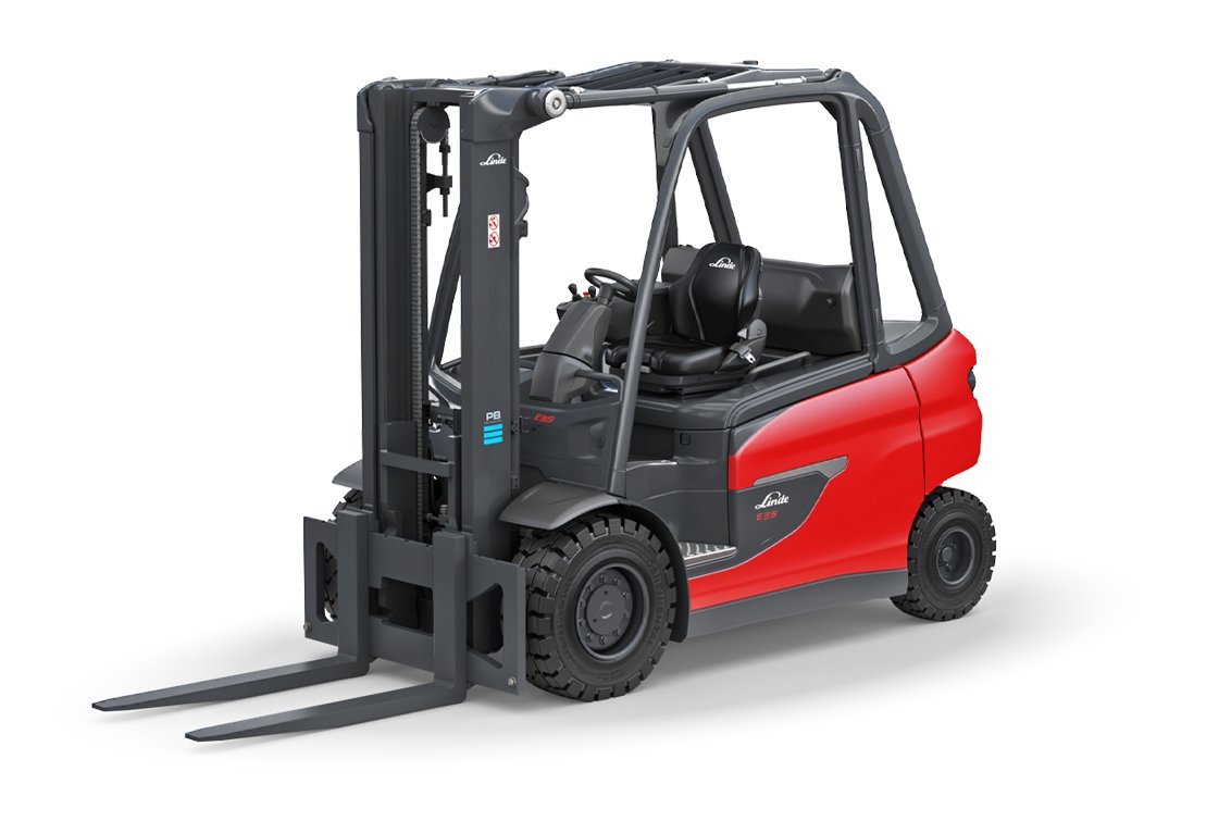 Linde E35 Heavy-Duty Electric Pneumatic Forklift 