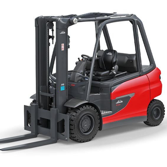 Linde E35 Heavy-Duty Electric Pneumatic Forklift 