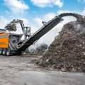 Doppstadt INVENTHOR Type 9 High-Torque Shredder shredding green waste