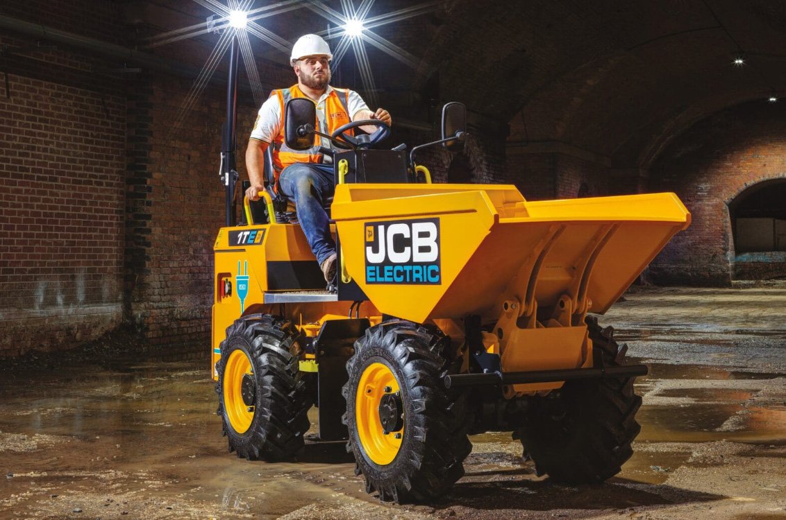 JCB 1TE Electric Site Dumper on the job underground