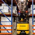 Drexel SLT-30 Narrow Aisle Forklift in warehouse