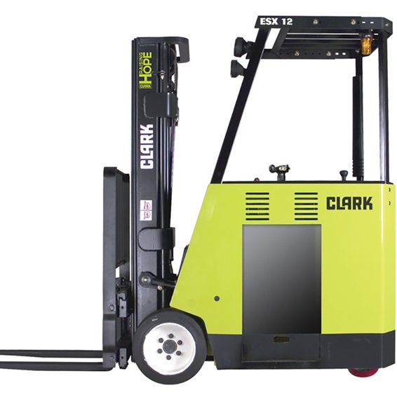 Clark ESX 12 Electric Stand-Up Cushion Forklift 