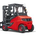 Linde E80 Pneumatic Electric Rider Forklift 
