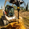 Bobcat T650 Compact Track Loader drilling