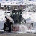 Bobcat T86 Compact Track Loader with snow blower attachment