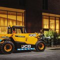 JCB 505-20E Electric Telehandler urban work during quiet night hours