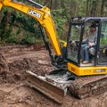 JCB 50Z-1 Mini Excavator on construction site