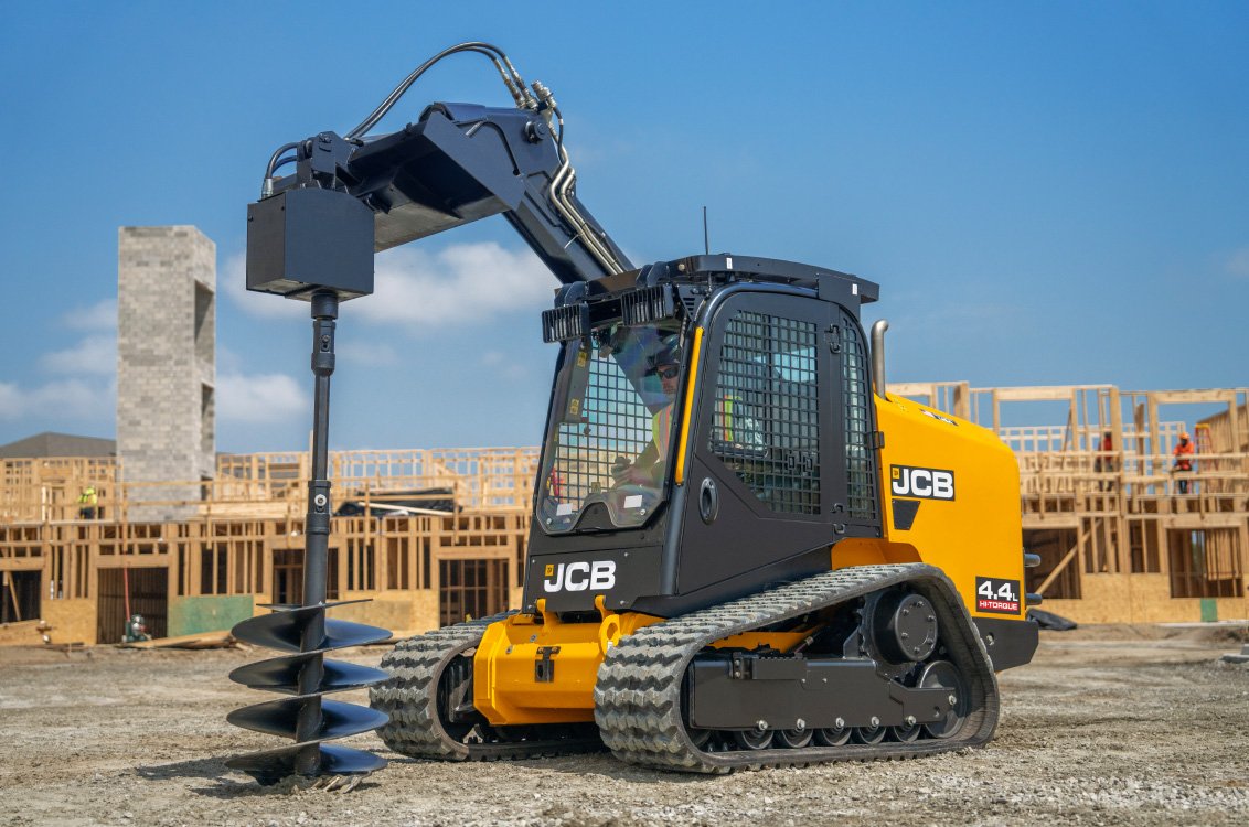 JCB 400T Compact Track Loader drilling