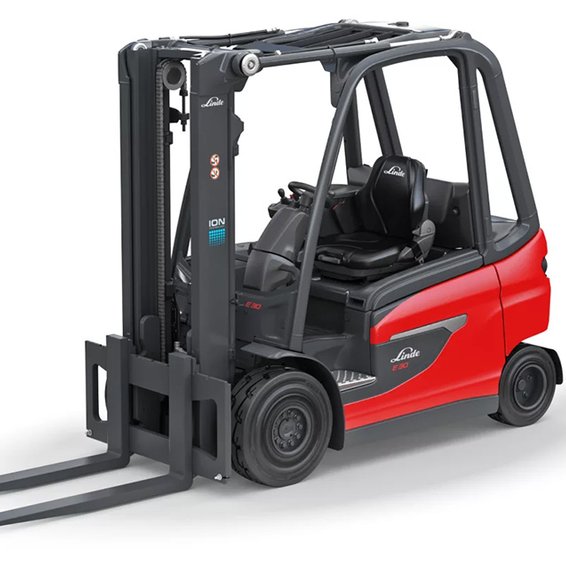 Linde E30 Pneumatic Electric Rider Forklift 