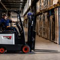 Bobcat BC20SC-5 Electric Cushion Forklift in a warehouse