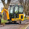 JCB 19C-1 Mini Excavator hammering