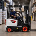 Bobcat BC32S-7 Electric Cushion Forklift in a warehouse
