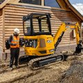 JCB 25Z-1 Mini Excavator on a construction site