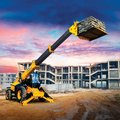 JCB 510-55TC Telehandler lifting construction material