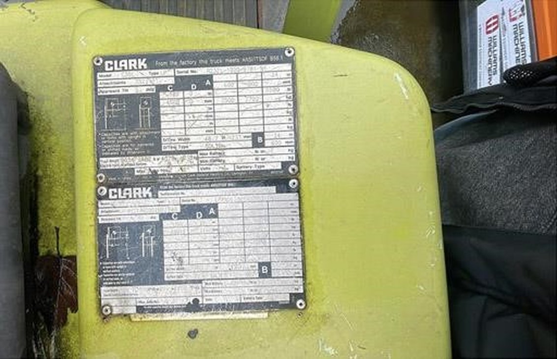 2012 Clark C30 IC Pneumatic Forklift 