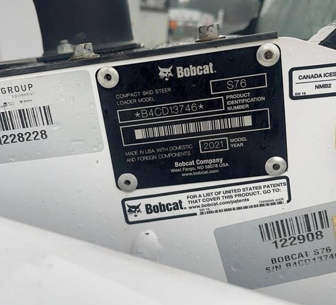 2021 Bobcat S76 Skid Steer 