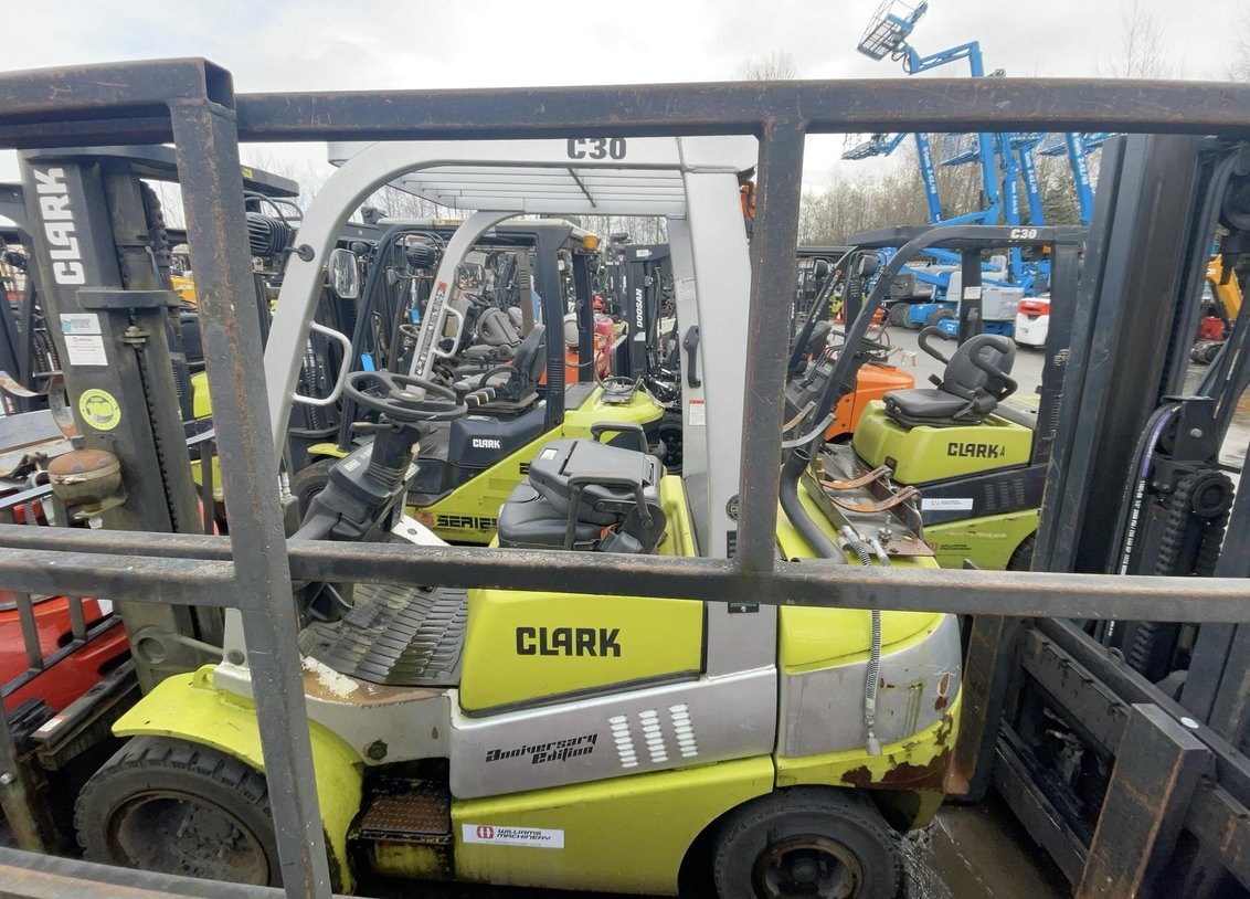 2017 Clark C30 IC Pneumatic Forklift 