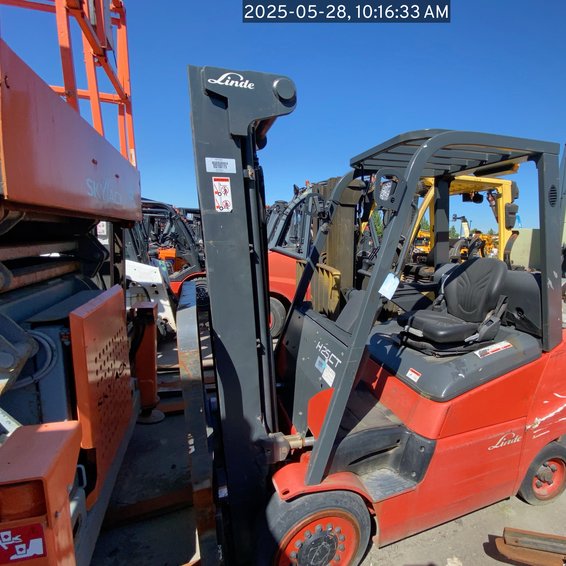 2017 Linde H25 IC Pneumatic Forklift 3-Stage 