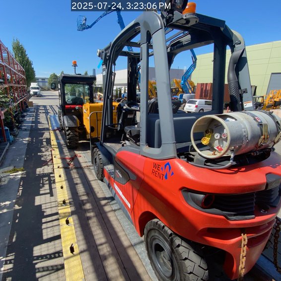 Linde H25 IC Pneumatic Forklift 3-Stage 