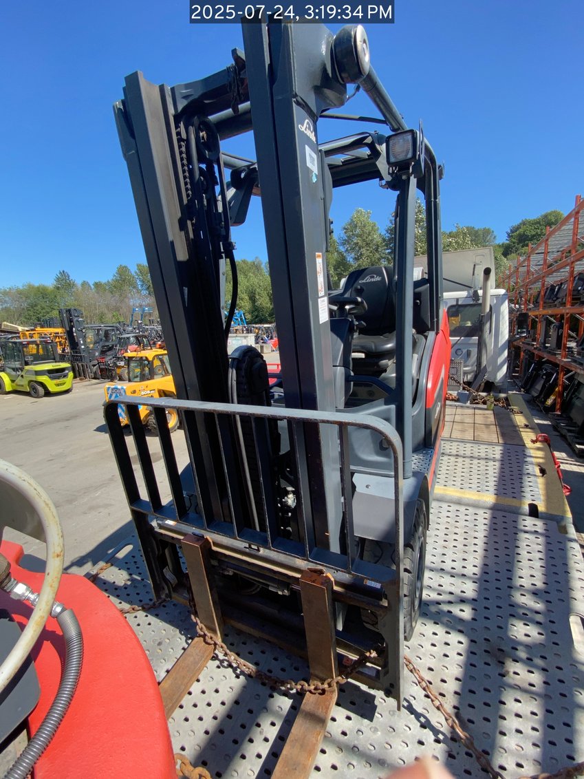 Linde H25 IC Pneumatic Forklift 3-Stage 