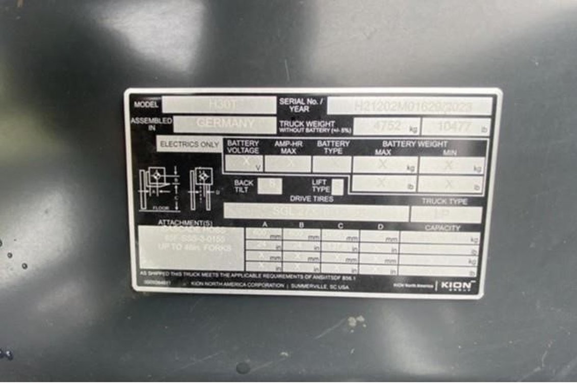 2023 Linde H30T 1202 Series 