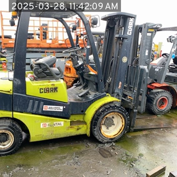 2014 CLARK C30 IC Pneumatic Forklift 