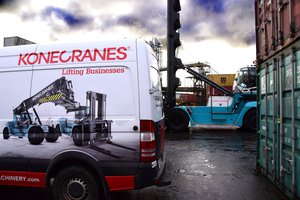 Delivery of First Konecranes Empty Container Handler